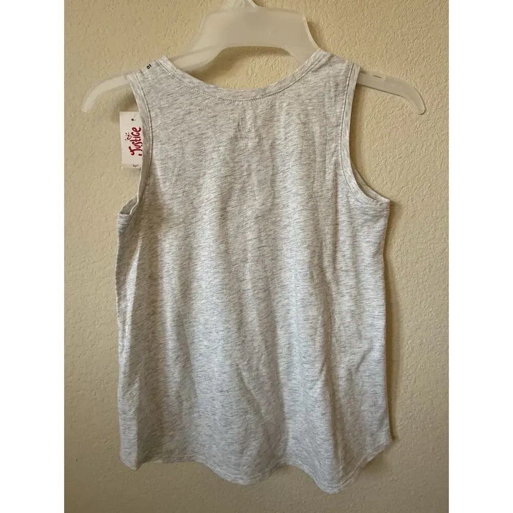 Lot Of 3 Justice Mermaid Unicorn Pineapple Sequin Sleeveless Tank Tops Size 10